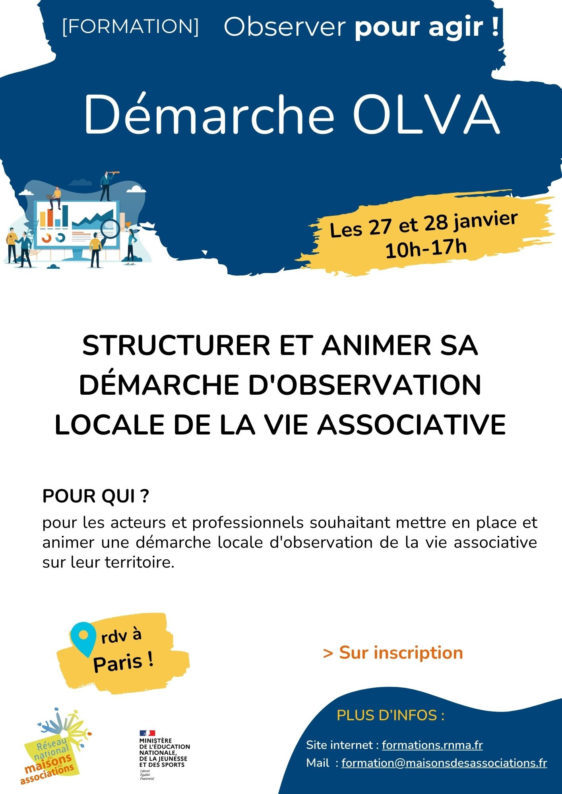 Formation « Structurer et animer sa démarche d’observation locale de la vie associative »