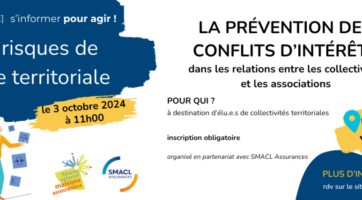 [Webinaire] La prévention des conflits d'intérêts dans les relations entre les collectivités et les associations